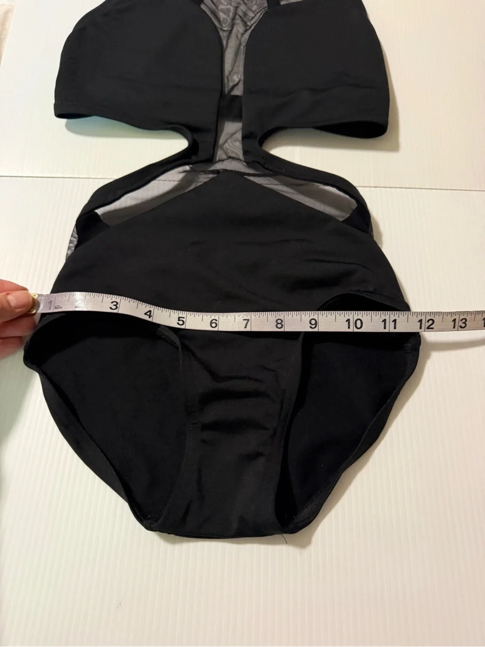 BP design solo illusion black open back Dance Costume contemporary acro adult XS